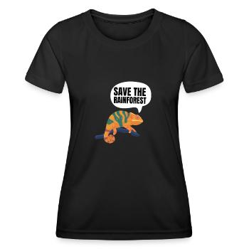Save The Rainforest - Women's Functional T-Shirt - black - Front - AI Model Female 172 light (172cm)