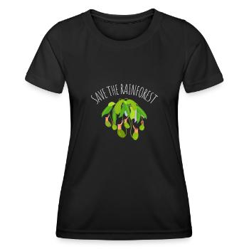 Save The Rainforest - Women's Functional T-Shirt - black - Front - AI Model Female 172 light (172cm)