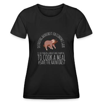 Save The Rainforest - Women's Functional T-Shirt - black - Front - AI Model Female 172 light (172cm)