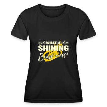 What A Shining Brass Mass Baritone Player Gift - Women's Functional T-Shirt - black - Front - AI Model Female 172 light (172cm)