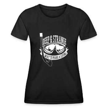 Plongeurs Plongée commerciale - T-shirt sport Femme - noir - Devant - AI Model Female 172 light (172cm)