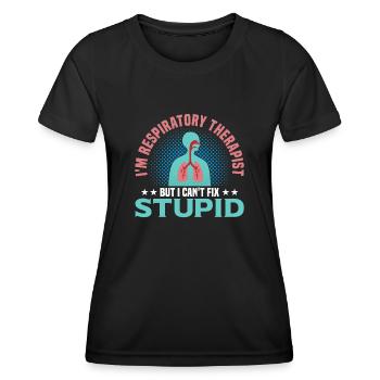Respiratory Therapists Respiratory Therapist Occupational Therapists - Women's Functional T-Shirt - black - Front - AI Model Female 172 light (172cm)