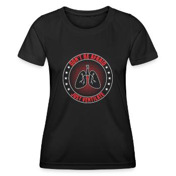 Respiratory Therapists Respiratory Therapist Occupational Therapists - Women's Functional T-Shirt - black - Front - AI Model Female 172 light (172cm)