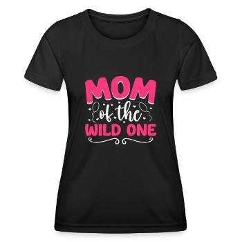 Mutter Der Wilden Einen 1. Geburtstag Frauen - Frauen Funktions-T-Shirt - Schwarz - Vorne - AI Model Female 172 light (172cm)