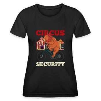 Cirque Sécurité Artiste de cirque Ours Cadeau Cirque - T-shirt sport Femme - noir - Devant - AI Model Female 172 light (172cm)