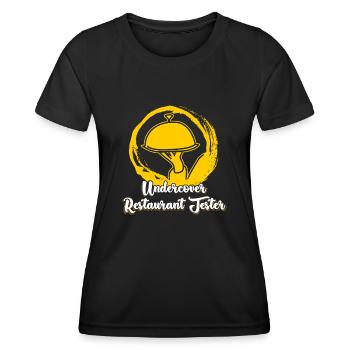 Restaurant tester - Women's Functional T-Shirt - black - Front - AI Model Female 172 light (172cm)