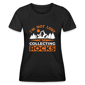 Randonnée Alpinisme Escalade Alpinistes extrêmes - T-shirt sport Femme - noir - Devant - AI Model Female 172 light (172cm)