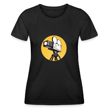 Vintage Film Clapper Director Musical Actor - Frauen Funktions-T-Shirt - Schwarz - Vorne - AI Model Female 172 light (172cm)