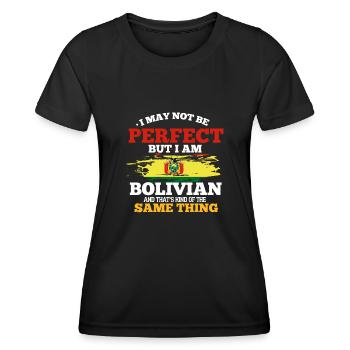 Bolivien - Frauen Funktions-T-Shirt - Schwarz - Vorne - AI Model Female 172 light (172cm)