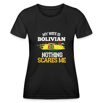 Bolivien - Frauen Funktions-T-Shirt - Schwarz - Vorne - AI Model Female 172 light (172cm)
