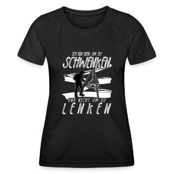 Schwenken Grillen Saarland Saarländer - Frauen Funktions-T-Shirt - Schwarz - Vorne - AI Model Female 172 light (172cm)