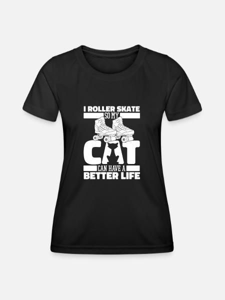 Roller Roller Roller - T-shirt sport Femme - noir
