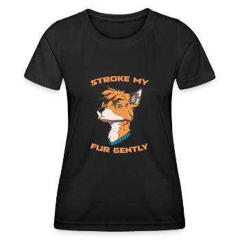 Furry Fandom Fursuits Funny - Women's Functional T-Shirt - black - Front - AI Model Female 172 light (172cm)