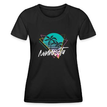 Minnesota - T-shirt sport Femme - noir - Devant - AI Model Female 172 light (172cm)