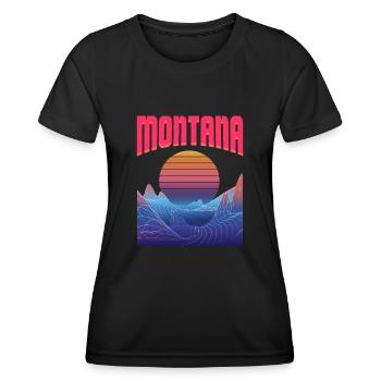 Montana - T-shirt sport Femme - noir - Devant - AI Model Female 172 light (172cm)