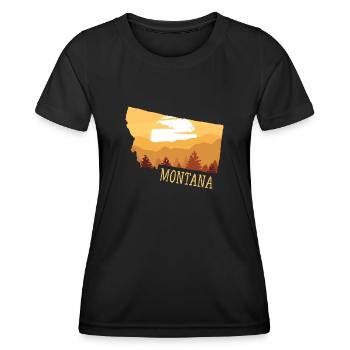 Montana - T-shirt sport Femme - noir - Devant - AI Model Female 172 light (172cm)