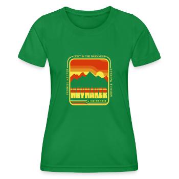 Pionnier, faiseur de miracles, gardien de promesses - T-shirt sport Femme - vert - Devant - AI Model Female 172 dark (172cm)