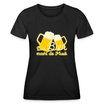 Bier Alkohol Junggesellenabschied Saufen - Frauen Funktions-T-Shirt - Schwarz - Vorne - AI Model Female 172 light (172cm)