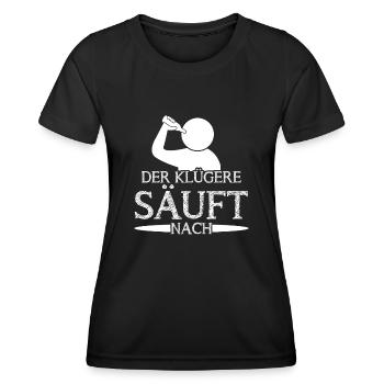Saufen Bier Alkohol Party Mallorca - Frauen Funktions-T-Shirt - Schwarz - Vorne - AI Model Female 172 light (172cm)