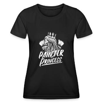 Maler Lackierer - Frauen Funktions-T-Shirt - Schwarz - Vorne - AI Model Female 172 light (172cm)