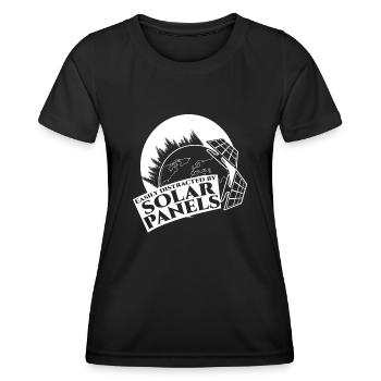 Cellules solaires Energie solaire Photovoltaïque - T-shirt sport Femme - noir - Devant - AI Model Female 172 light (172cm)