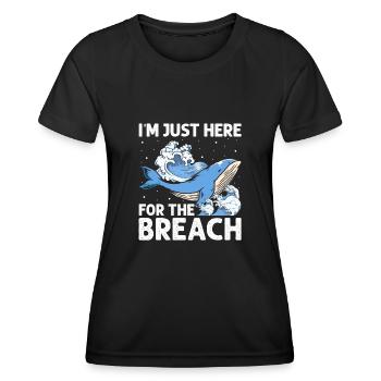 Meeressäuger für Orca-Beobachtung und Buckelwal - Frauen Funktions-T-Shirt - Schwarz - Vorne - AI Model Female 172 light (172cm)