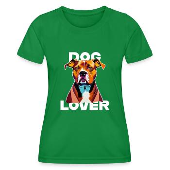 Dog Lover American Stafford - Women's Functional T-Shirt - kelly green - Front - AI Model Female 172 dark (172cm)