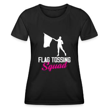 Flag tossing squad - Women's Functional T-Shirt - black - Front - AI Model Female 172 light (172cm)