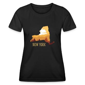 New York - T-shirt sport Femme - noir - Devant - AI Model Female 172 light (172cm)