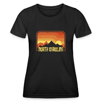 Caroline du Nord - T-shirt sport Femme - noir - Devant - AI Model Female 172 light (172cm)