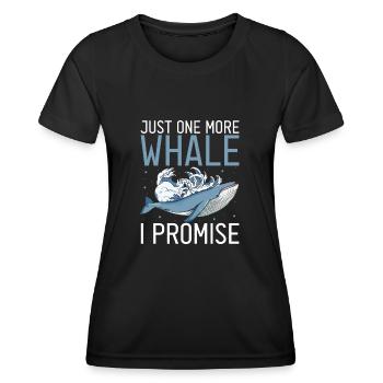 Meeressäuger für Orca-Beobachtung und Buckelwal - Frauen Funktions-T-Shirt - Schwarz - Vorne - AI Model Female 172 light (172cm)