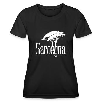 Sardinia Trees Sardegna Sardinia - Women's Functional T-Shirt - black - Front - AI Model Female 172 light (172cm)