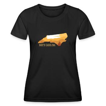 Caroline du Nord - T-shirt sport Femme - noir - Devant - AI Model Female 172 light (172cm)