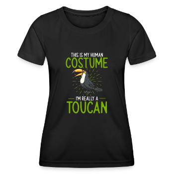 Toucan Bird Rainforest - Women's Functional T-Shirt - black - Front - AI Model Female 172 light (172cm)