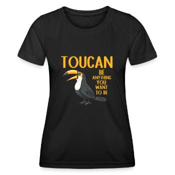 Toucan Bird Rainforest - Women's Functional T-Shirt - black - Front - AI Model Female 172 light (172cm)