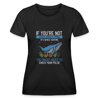 Orca Beobachtung für Buckelwale und Meerwale - Frauen Funktions-T-Shirt - Schwarz - Vorne - AI Model Female 172 light (172cm)