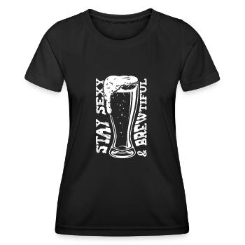 Craft Beer Beer Craft Beer Funny - Women's Functional T-Shirt - black - Front - AI Model Female 172 light (172cm)
