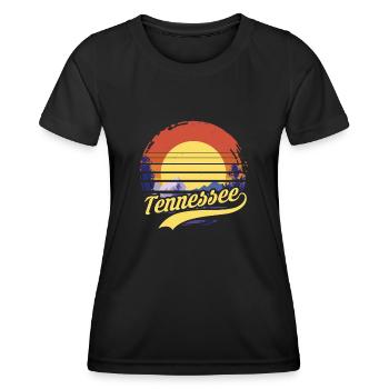 Tennessee - T-shirt sport Femme - noir - Devant - AI Model Female 172 light (172cm)