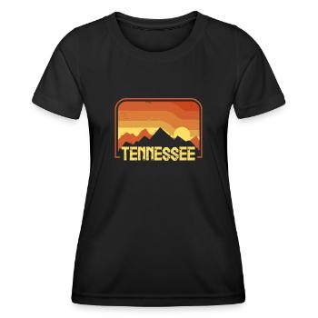 Tennessee - T-shirt sport Femme - noir - Devant - AI Model Female 172 light (172cm)