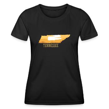 Tennessee - T-shirt sport Femme - noir - Devant - AI Model Female 172 light (172cm)