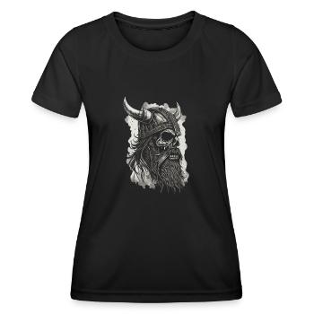 Vikings Pagan Norsemen Pagan Vikings - T-shirt sport Femme - noir - Devant - AI Model Female 172 light (172cm)