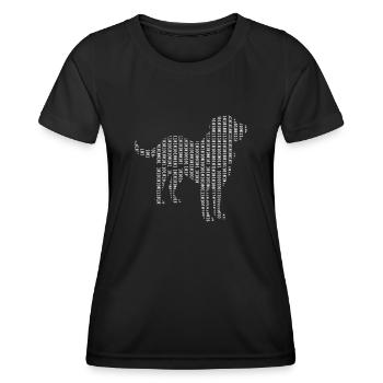 Computer Scientist Dog Admin Programmer - Women's Functional T-Shirt - black - Front - AI Model Female 172 light (172cm)