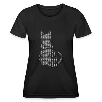 Computer Scientist Cat Admin Programmer - Women's Functional T-Shirt - black - Front - AI Model Female 172 light (172cm)