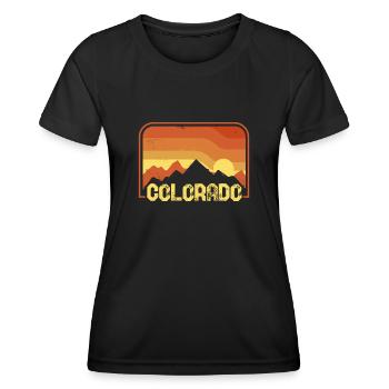 colorado - Frauen Funktions-T-Shirt - Schwarz - Vorne - AI Model Female 172 light (172cm)