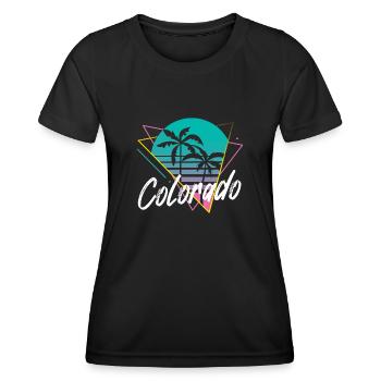 colorado - Frauen Funktions-T-Shirt - Schwarz - Vorne - AI Model Female 172 light (172cm)