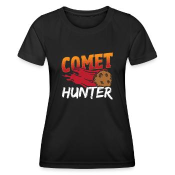 Carte de la constellation d’astronomie Comet Hunter - T-shirt sport Femme - noir - Devant - AI Model Female 172 light (172cm)