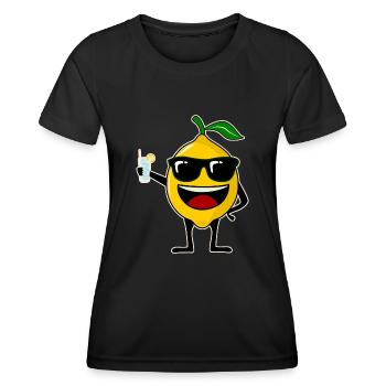 Lemon Party Lemon - Women's Functional T-Shirt - black - Front - AI Model Female 172 light (172cm)