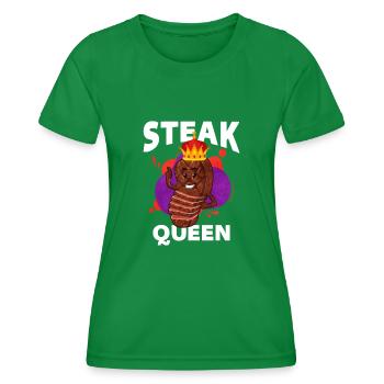 Steak - Frauen Funktions-T-Shirt - Kelly Green - Vorne - AI Model Female 172 dark (172cm)