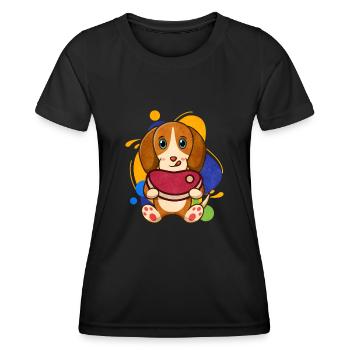 Steak - Women's Functional T-Shirt - black - Front - AI Model Female 172 light (172cm)