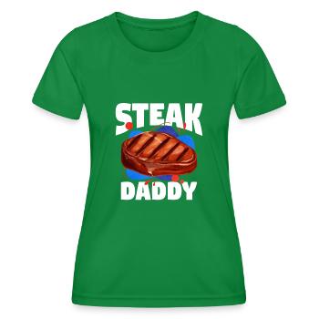 Steak - Frauen Funktions-T-Shirt - Kelly Green - Vorne - AI Model Female 172 dark (172cm)